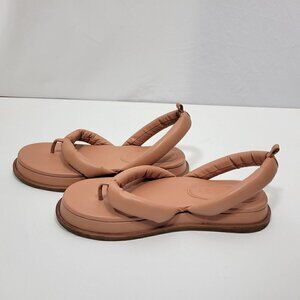 Anthropologie Vicenza Women's Puffy Marshmallow Muted Pink Sandals Size 10